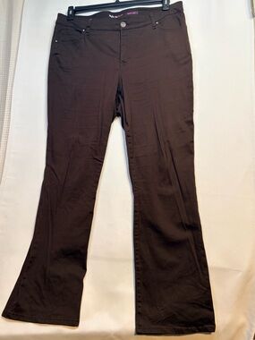 Brown Style & Co Bootcut Pants size 18W